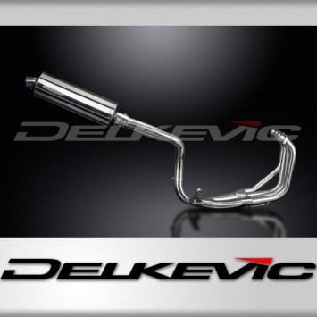 Delkevic volledig systeem Oval RVS 350mm zonder e-keur - CB600F HORNET (1998-2002)