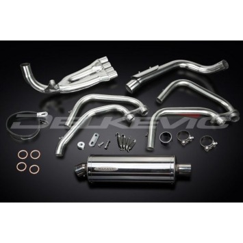 Delkevic volledig systeem Oval RVS 350mm zonder e-keur - CB600F HORNET (1998-2002)