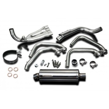 Delkevic volledig systeem Oval RVS 350mm zonder e-keur - CB600F HORNET (1998-2002)