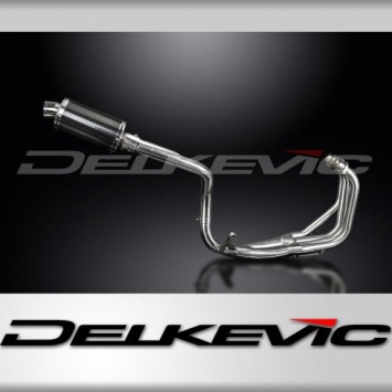 Delkevic volledig systeem Oval Carbon 225mm zonder e-keur - CB600F HORNET (1998-2002)