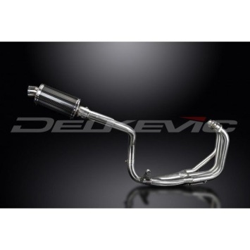 Delkevic volledig systeem Oval Carbon 225mm zonder e-keur - CB600F HORNET (1998-2002)