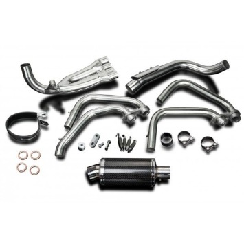 Delkevic volledig systeem Oval Carbon 225mm zonder e-keur - CB600F HORNET (1998-2002)