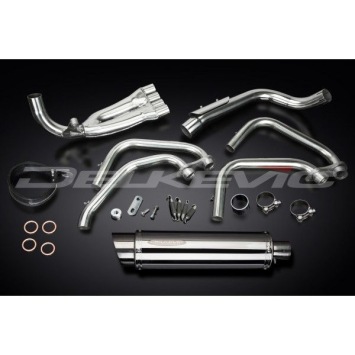 Delkevic volledig systeem Round RVS 350mm zonder e-keur - CB600F HORNET (1998-2002)