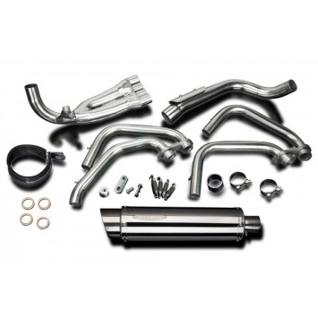 Delkevic volledig systeem Round RVS 350mm zonder e-keur - CB600F HORNET (1998-2002)