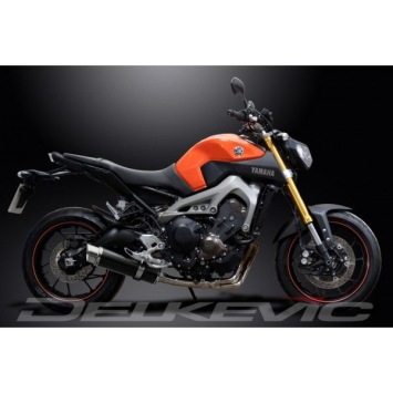 Delkevic volledig systeem Round Carbon 350mm zonder e-keur - MT-09 (2015-2020)