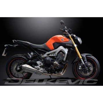 Delkevic volledig systeem Tri-Oval RVS 320mm zonder e-keur - MT-09 (2015-2020)