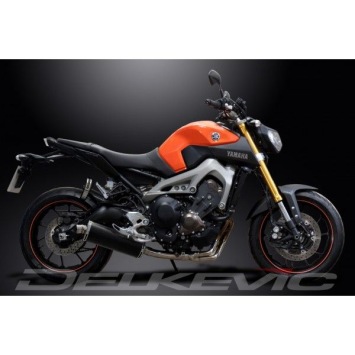 Delkevic volledig systeem Oval Carbon 350mm zonder e-keur - MT-09 (2015-2020)