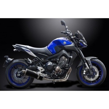 Delkevic volledig systeem Oval Carbon 350mm zonder e-keur - MT-09 (2015-2020)