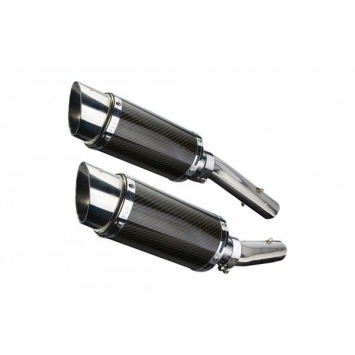 Delkevic slip-on kit Round Carbon 200mm zonder e-keur - TUONO1000R/ FACTORY (2006-2010)