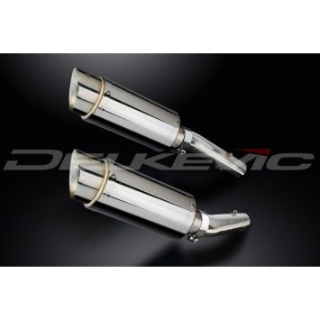 Delkevic slip-on kit Round RVS 200mm zonder e-keur - TUONO1000R/ FACTORY (2006-2010)