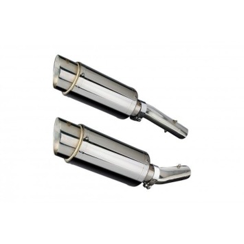 Delkevic slip-on kit Round RVS 200mm zonder e-keur - TUONO1000R/ FACTORY (2006-2010)