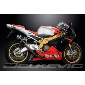 Delkevic slip-on kit Oval Carbon 225mm zonder e-keur - TUONO1000R/ FACTORY (2006-2010)