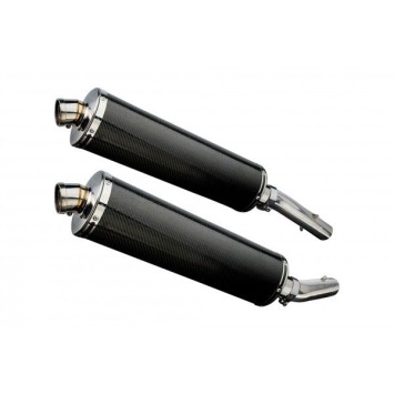 Delkevic slip-on kit Oval Carbon 450mm zonder e-keur - TUONO1000R/ FACTORY (2006-2010)