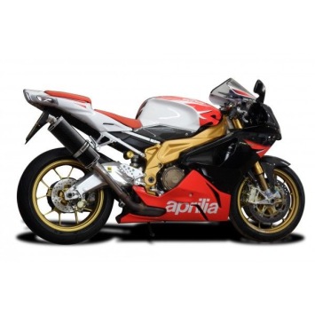 Delkevic slip-on kit Oval Carbon 350mm zonder e-keur - TUONO1000R/ FACTORY (2006-2010)