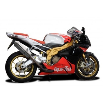 Delkevic slip-on kit Tri-Oval RVS 320mm zonder e-keur - TUONO1000R/ FACTORY (2006-2010)