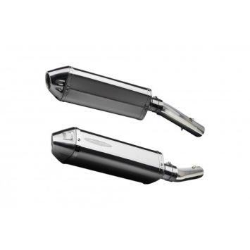 Delkevic slip-on kit Tri-Oval RVS 320mm zonder e-keur - TUONO1000R/ FACTORY (2006-2010)