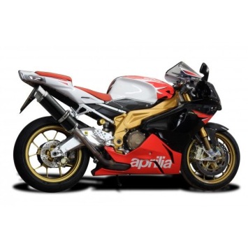 Delkevic slip-on kit Round Carbon 350mm zonder e-keur - TUONO1000R/ FACTORY (2006-2010)