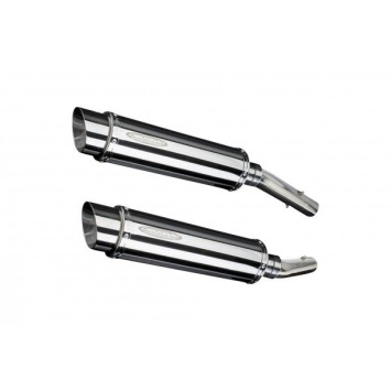 Delkevic slip-on kit Round RVS 350mm zonder e-keur - TUONO1000R/ FACTORY (2006-2010)