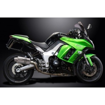 Delkevic volledig systeem Oval RVS 225mm zonder e-keur - Z1000SX Z1000 (2010-2020)