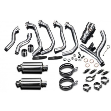 Delkevic volledig systeem Oval RVS 225mm zonder e-keur - Z1000SX Z1000 (2010-2020)