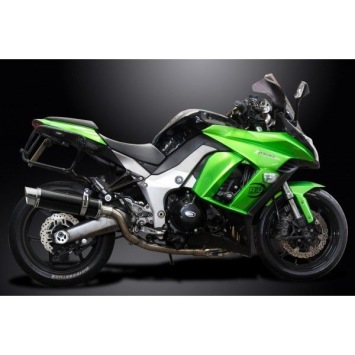 Delkevic Auspuffanlage Round Carbon 350mm ohne EG-BE - Z1000SX Z1000 (2010-2020)