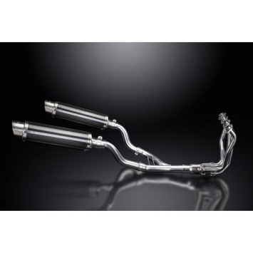 Delkevic Auspuffanlage Round Carbon 350mm ohne EG-BE - Z1000SX Z1000 (2010-2020)