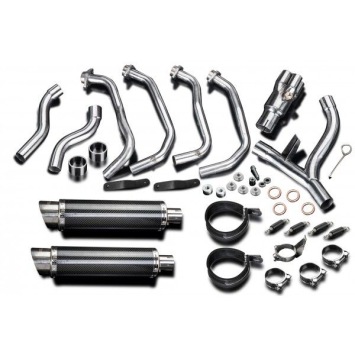 Delkevic Auspuffanlage Round Carbon 350mm ohne EG-BE - Z1000SX Z1000 (2010-2020)