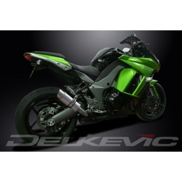 Delkevic slip-on kit Round RVS 200mm zonder e-keur - Z1000SX (2010-2019)