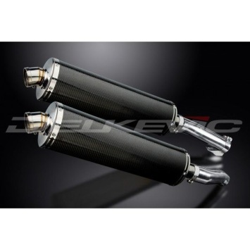 Delkevic slip-on kit Oval Carbon 450mm zonder e-keur - Z1000SX (2010-2019)