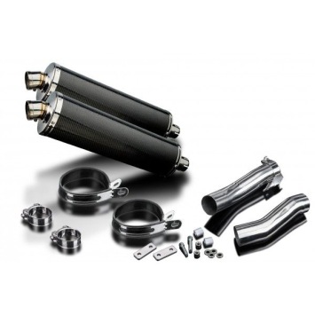 Delkevic slip-on kit Oval Carbon 450mm zonder e-keur - Z1000SX (2010-2019)