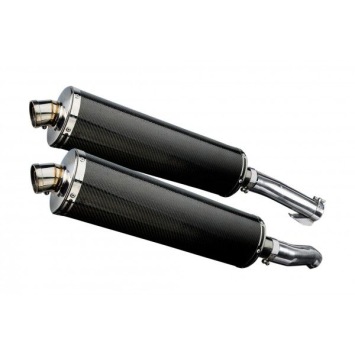 Delkevic slip-on kit Oval Carbon 450mm zonder e-keur - Z1000SX (2010-2019)