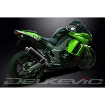Delkevic slip-on kit Oval Carbon 350mm - Z1000SX (2010-2019)