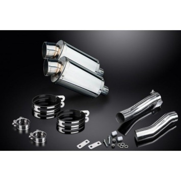 Delkevic slip-on kit Oval RVS 225mm zonder e-keur - Z1000SX (2010-2019)