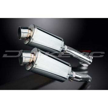 Delkevic slip-on kit Oval RVS 225mm zonder e-keur - Z1000SX (2010-2019)