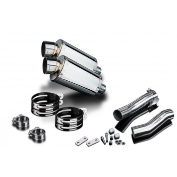 Delkevic slip-on kit Oval RVS 225mm zonder e-keur - Z1000SX (2010-2019)