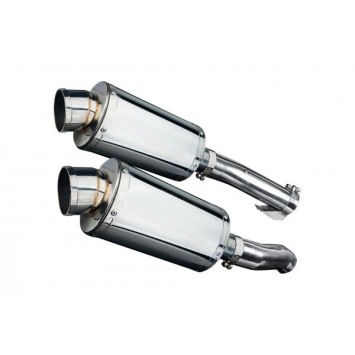 Delkevic slip-on kit Oval RVS 225mm zonder e-keur - Z1000SX (2010-2019)