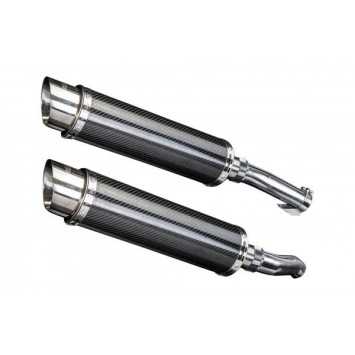 Delkevic slip-on kit Round Carbon 350mm zonder e-keur - Z1000SX (2010-2019)