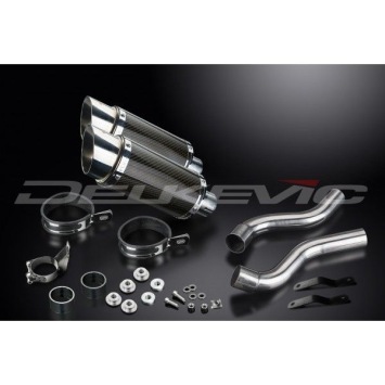 Delkevic slip-on kit Round Carbon 200mm - Z1000SX (2010-2019)