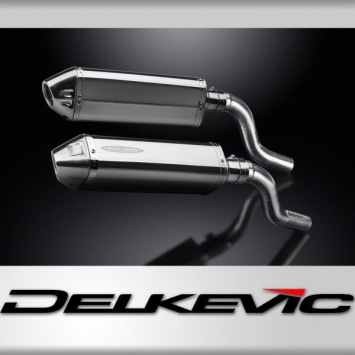 Delkevic slip-on kit Tri-Oval RVS 320mm zonder e-keur - Z1000SX (2010-2019)