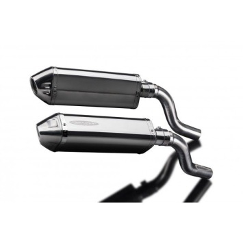 Delkevic slip-on kit Tri-Oval RVS 320mm zonder e-keur - Z1000SX (2010-2019)