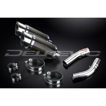 Delkevic slip-on kit Round Carbon 200mm - 1198 (2009-2011)