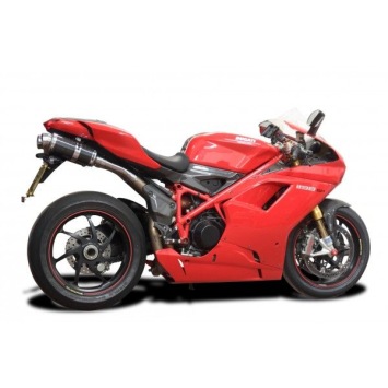 Delkevic slip-on kit Oval Carbon 225mm - 1198 (2009-2011)