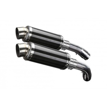 Delkevic slip-on kit Oval Carbon 225mm - 1198 (2009-2011)