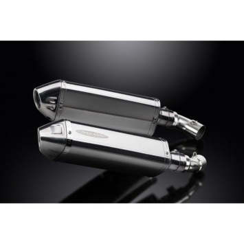 Delkevic slip-on kit Tri-Oval RVS 320mm zonder e-keur - Monster 696 (2008-2014)