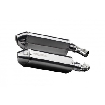 Delkevic slip-on kit Tri-Oval RVS 320mm zonder e-keur - Monster 696 (2008-2014)