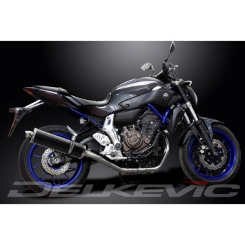 Delkevic volledig systeem Oval Carbon 450mm zonder e-keur - MT-07 (2014-2020)