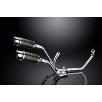 Delkevic volledig systeem Round Carbon 200mm zonder e-keur - SV650 (1998-2002)