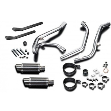 Delkevic volledig systeem Round Carbon 200mm zonder e-keur - SV650 (1998-2002)