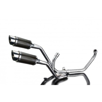 Delkevic volledig systeem Round Carbon 200mm zonder e-keur - SV650 (1998-2002)