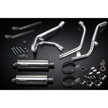 Delkevic volledig systeem Oval RVS 350mm zonder e-keur - SV650 (1998-2002)